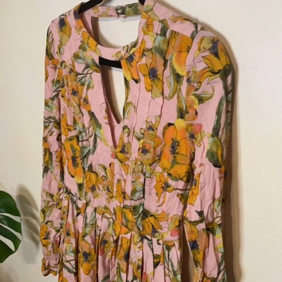 Free People Teagan floral printed mini dress size 0 - Picture 4 of 10